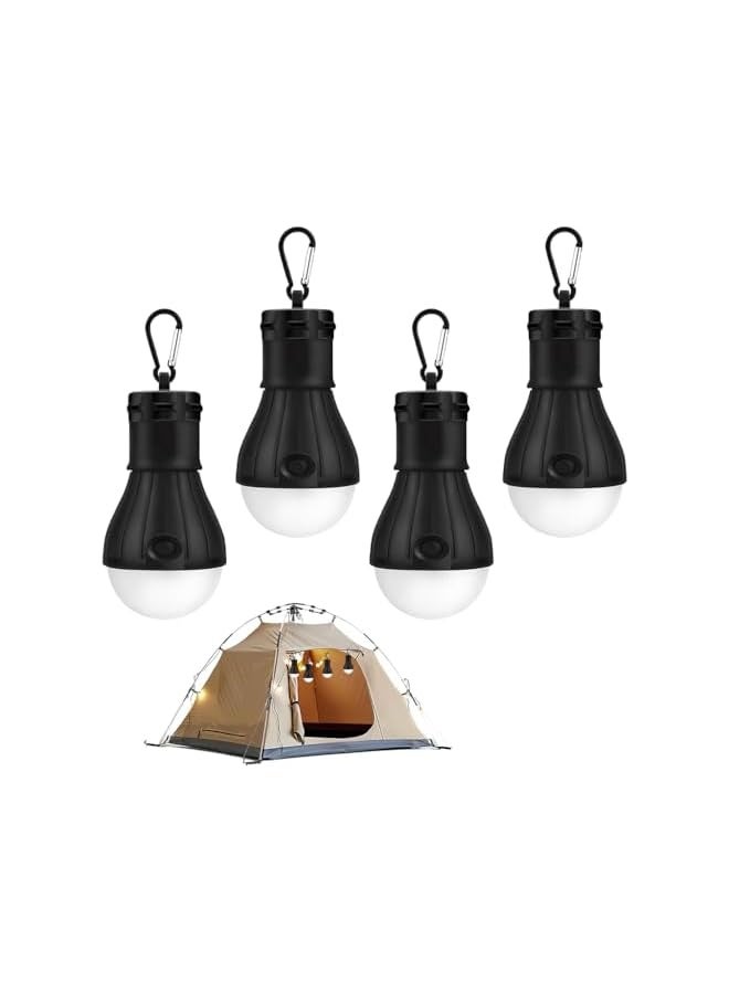 erorex Camping Lantern, Portable LED Camping Lanterns, with 2 Brightness and Flash Mode LED Tent Light, IPX5 Waterproof LED Lantern for Outages, Outdoor and Fishing(4PCS) - Image 1