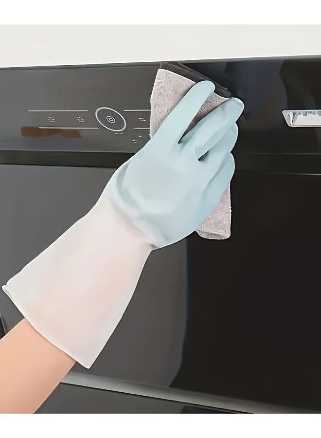 3 Pack Premium Silicone Cleaning Gloves Green Pink Blue Slip Resistant Durable - Image 4