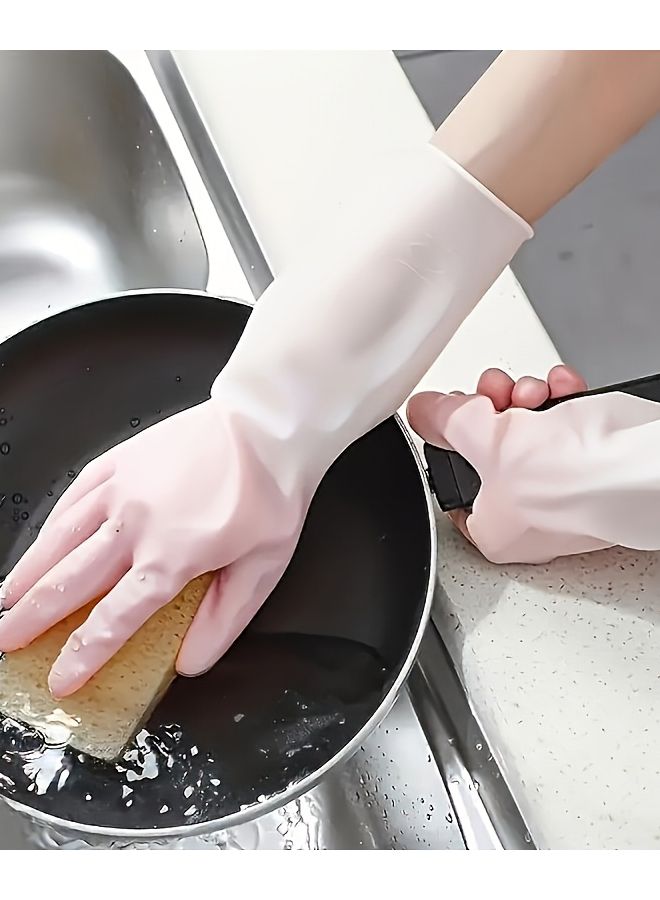 3 Pack Premium Silicone Cleaning Gloves Green Pink Blue Slip Resistant Durable - Image 2