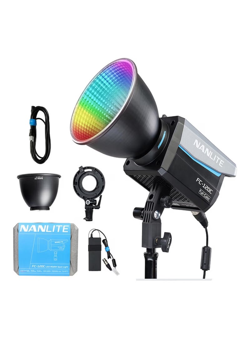 Nanlite FC-120C RGBW LED Spotlight – 120W Full Color Professional Studio Light - Image 1