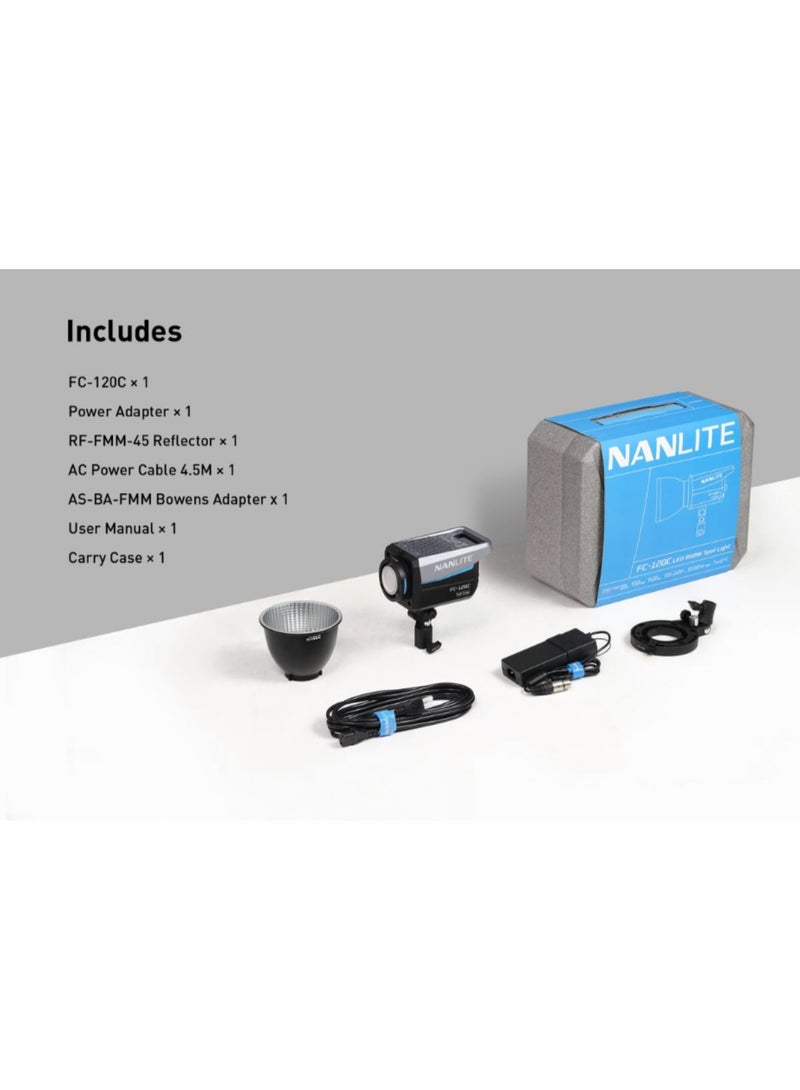 Nanlite FC-120C RGBW LED Spotlight – 120W Full Color Professional Studio Light - Image 2