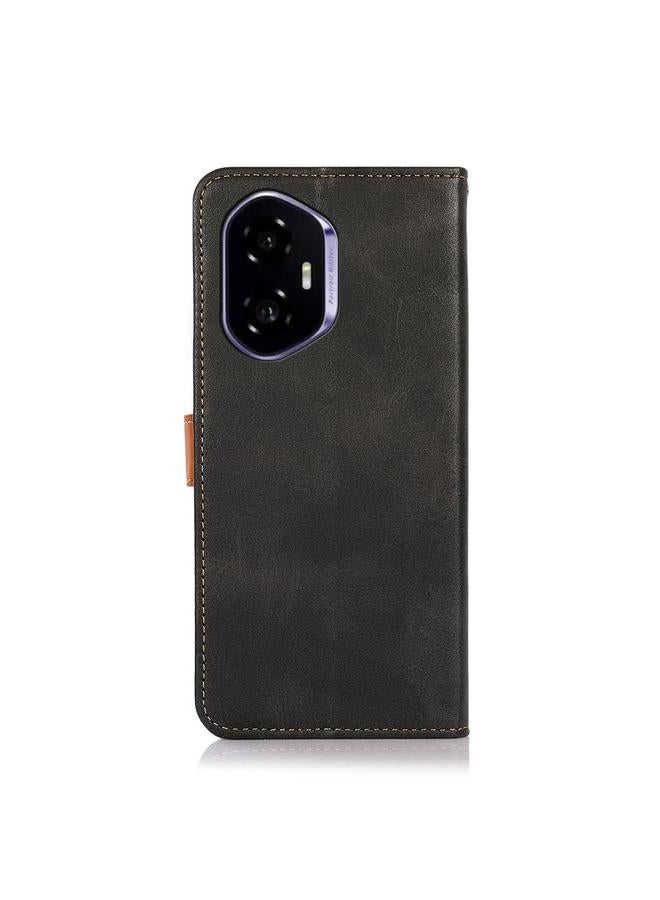 S-TOP Case For Honor 400 KHAZNEH Dual-color Cowhide Texture Flip Leather Phone Case - Image 4