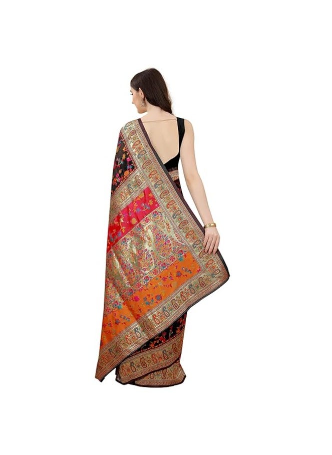 Womens Kanjivaram Banarasi Silk Saree Kanchipuram Patola saree