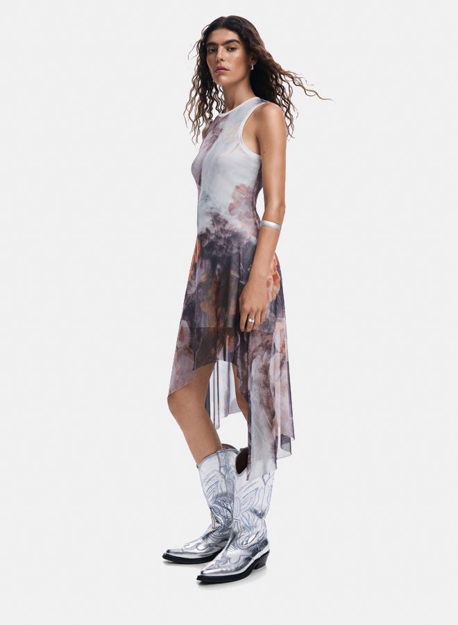 DESIGUAL Asymmetric floral dress  - Image 3