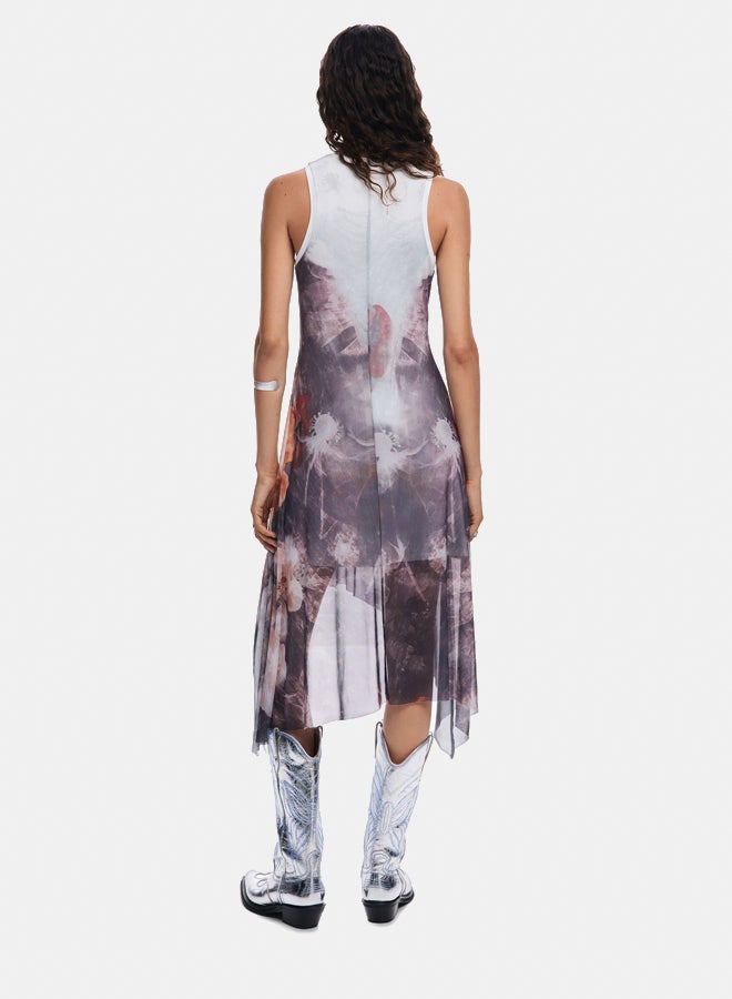 DESIGUAL Asymmetric floral dress  - Image 4