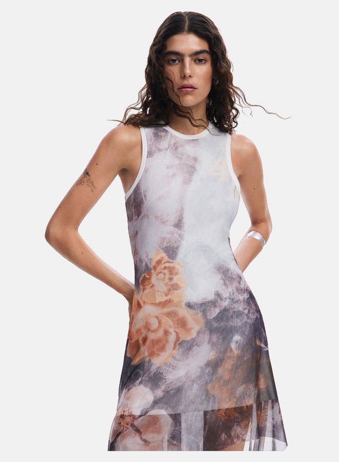 DESIGUAL Asymmetric floral dress  - Image 2