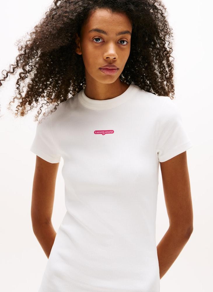 TOMMY JEANS Logo Script Mini T-Shirt Dress - Image 1