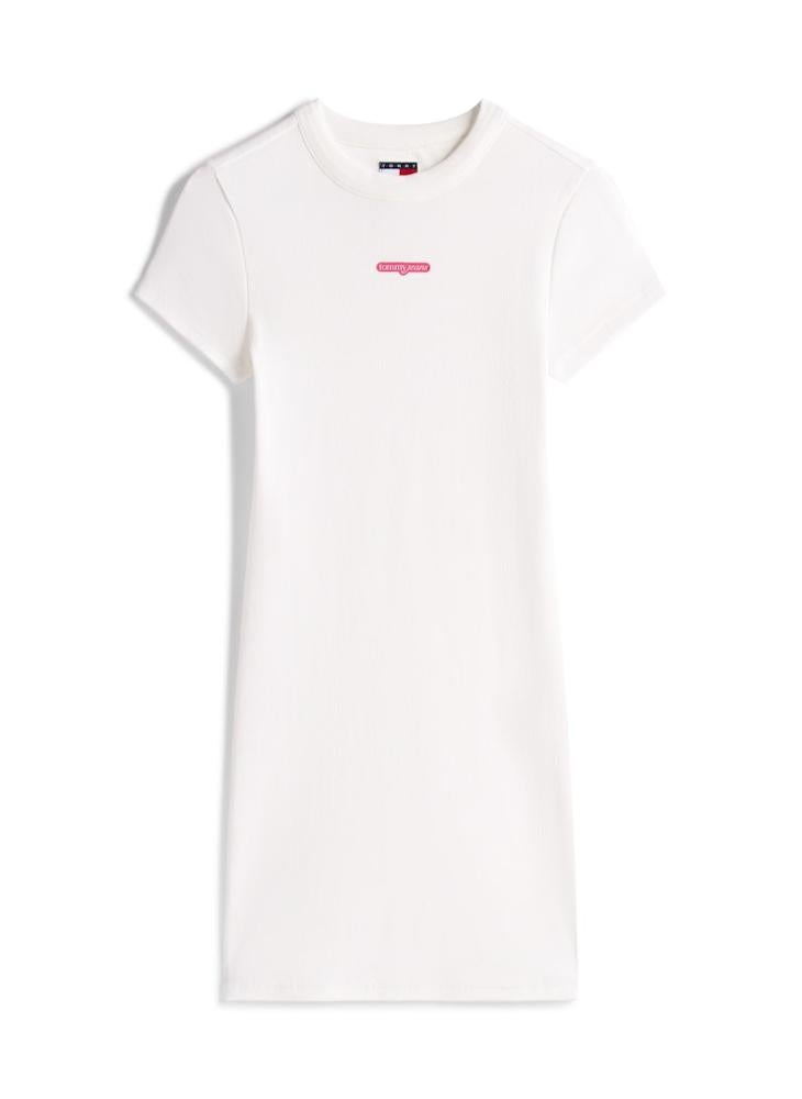 TOMMY JEANS Logo Script Mini T-Shirt Dress - Image 4