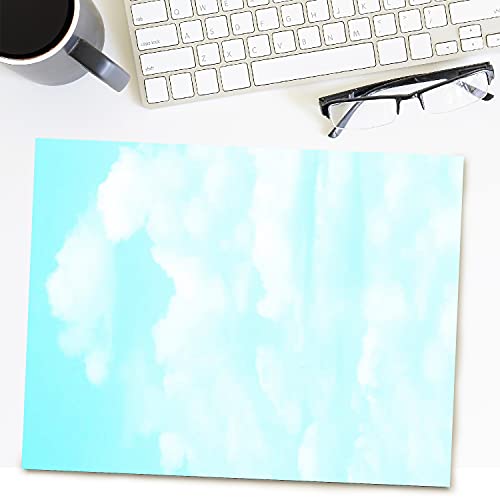 Geographics 8-1/2 x 11 Inches 24-Pound Design Paper with Clouds, Blue/White, 100 per Pack (GEO46887S) - Image 4