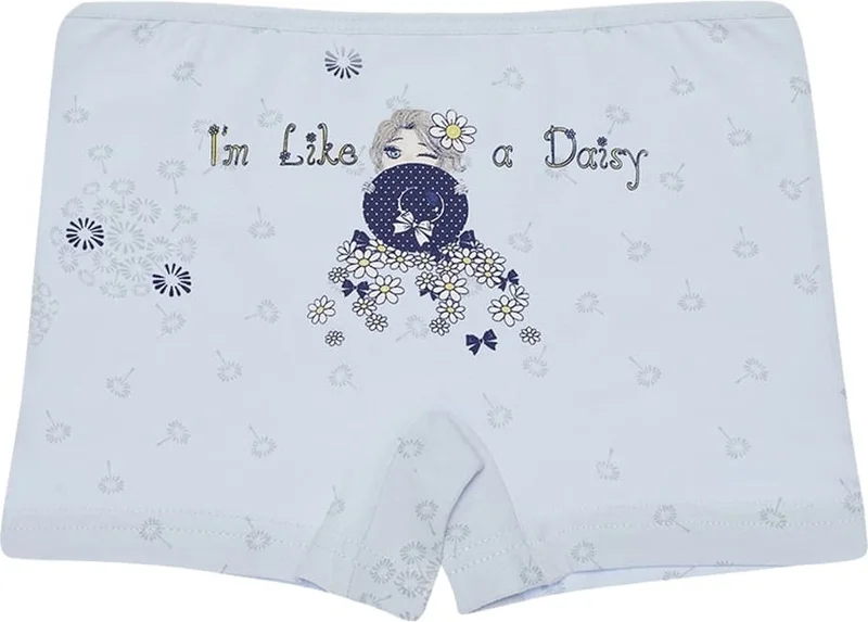 Donella 10 Pcs Colored Daisy Printed Girl's Shorts - 421311B