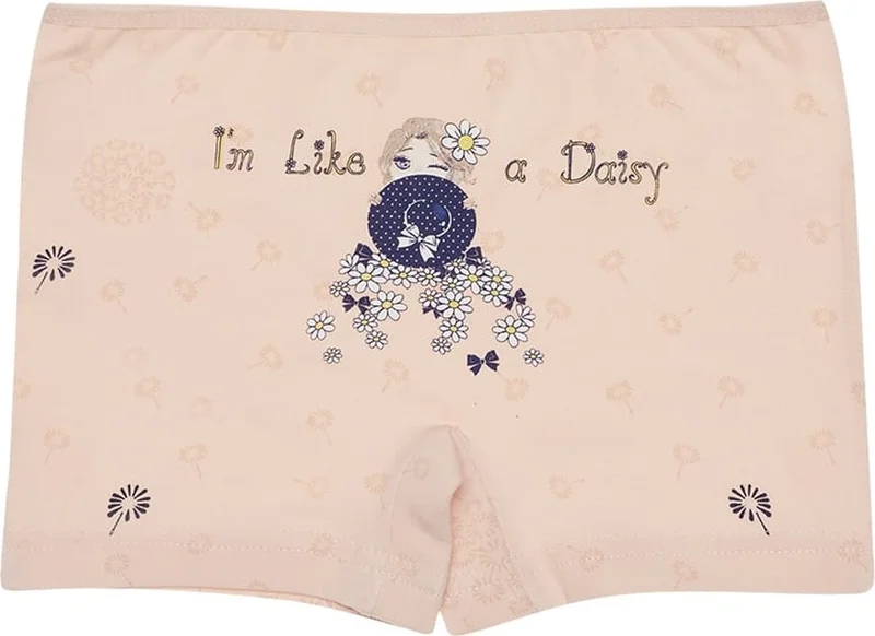 Donella 10 Pcs Colored Daisy Printed Girl's Shorts - 421311B