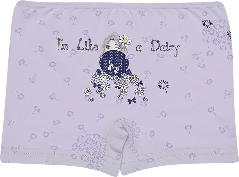 Donella 10 Pcs Colored Daisy Printed Girl's Shorts - 421311B
