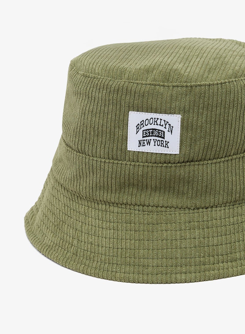 Seventy Five Corduroy Bucket Hat With Brookyln Patch - Image 3