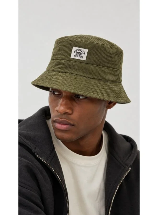 Seventy Five Corduroy Bucket Hat With Brookyln Patch
