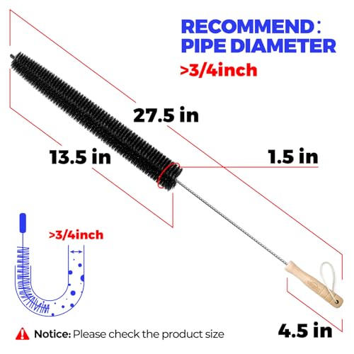 Holikme Dryer Vent Cleaner Kit - Household Cleaning Supplies, Dryer Lint Brush, Refrigerator Long Coil Brush, Flexible Lint Remover, Removing Dust and Pet Hair - Image 4