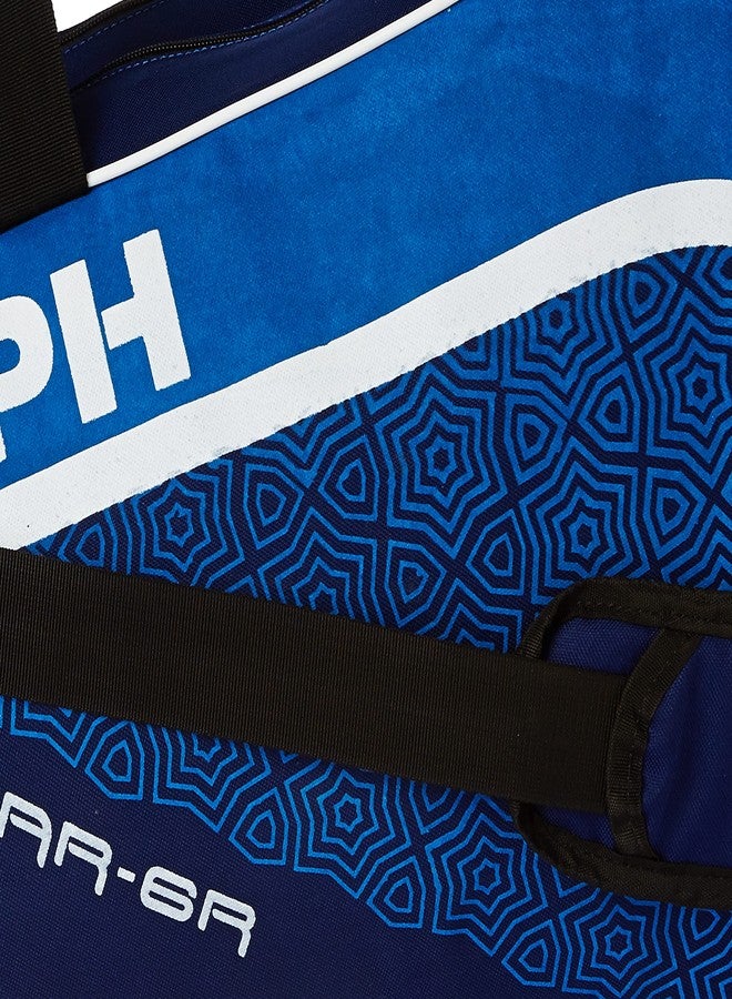 ترايامف مضرب تنس الريشة Triumph Virtue Graphite خفيف الوزن مع أوتار، وحقيبة Star-6R ذات قسمين، لون أزرق - Image 4