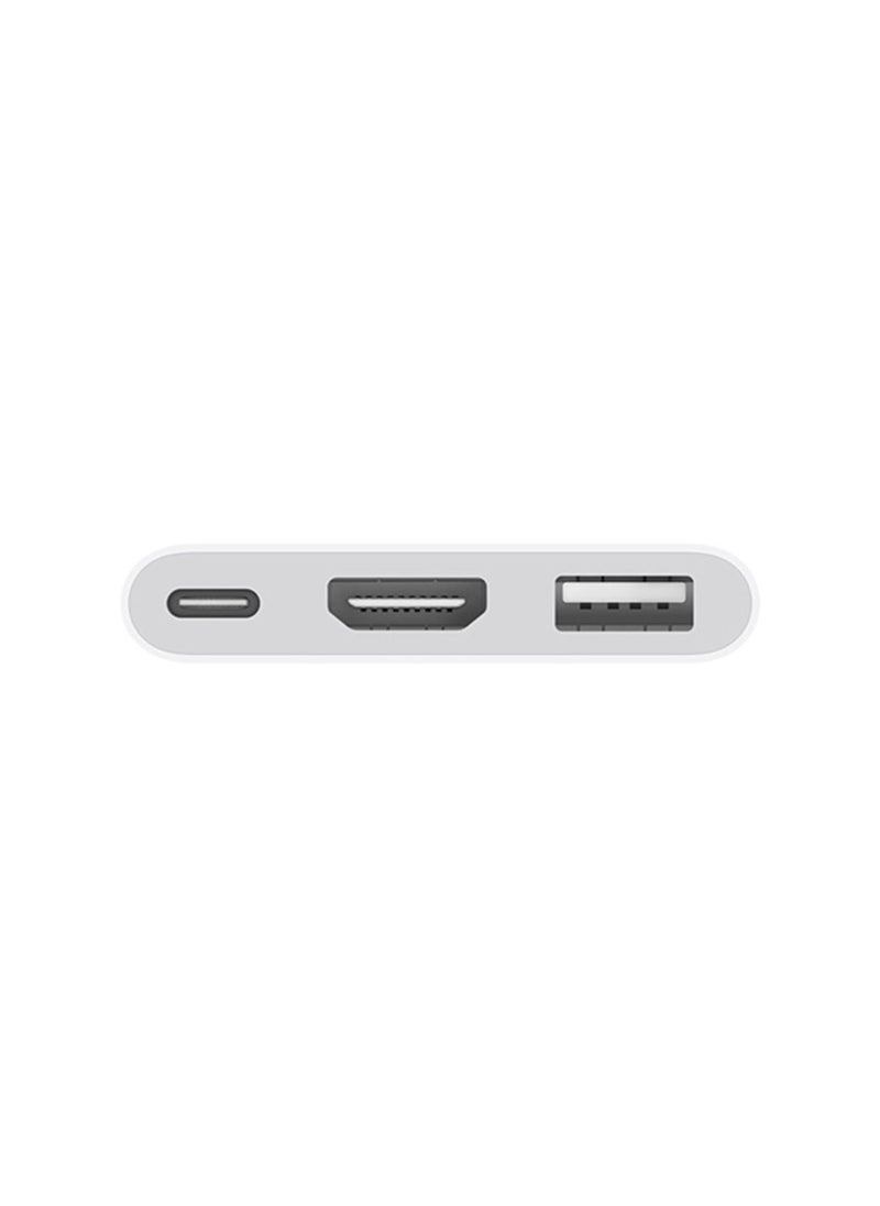 Generic - USB-C to HDMI Multiport Adapter with HDMI 4K@60Hz Output USB 3.0 Port and USB-C Charging Port Type-C to Digital AV Hub for Apple iPhone 15 MacBook Pro/Air iPad Pro iMac Galaxy S22 More (White) - Image 1