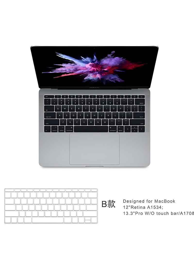 دبليو اي دبليو يو Ultra Thin Keyboard Cover Protector Compatible with New 13'' Air  Keyboard  Film(2017/201 8/2019/2021)  A1932 Clear - Image 5