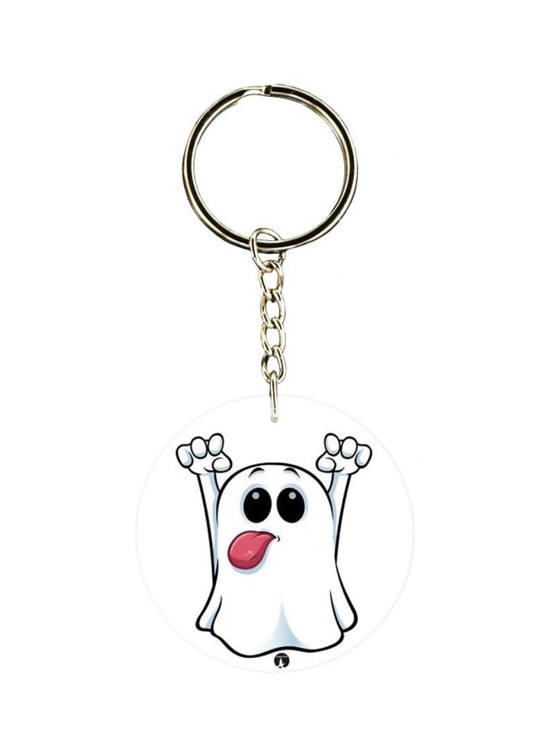 Cartoon Printed Double Sided Keychain