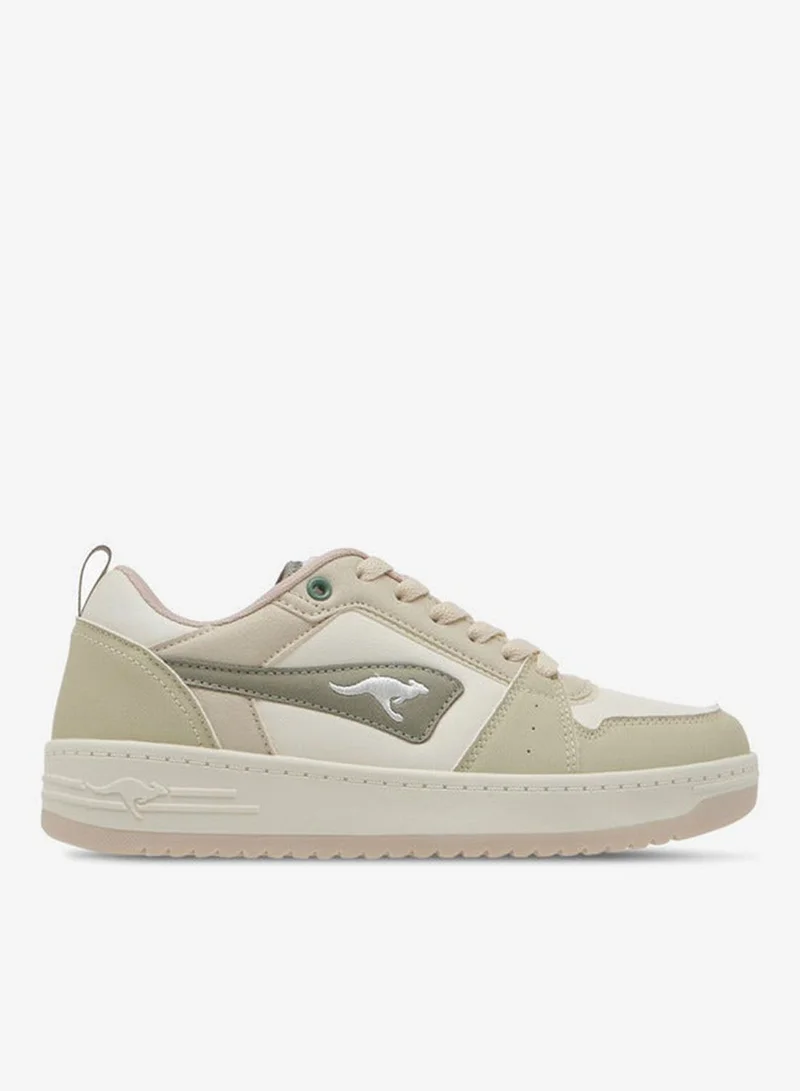 kangaROOS Women's Panelled Sneakers with Lace-Up Closure