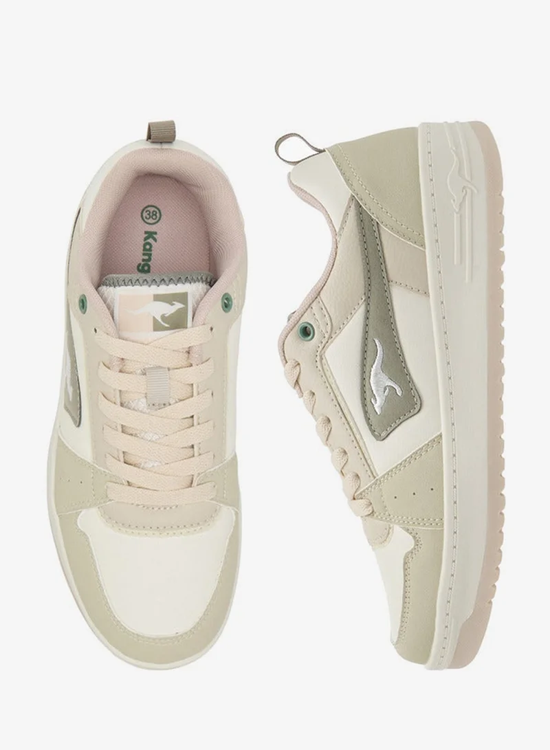 kangaROOS  Women's Panelled Sneakers with Lace-Up Closure for Women | Best Price UAE