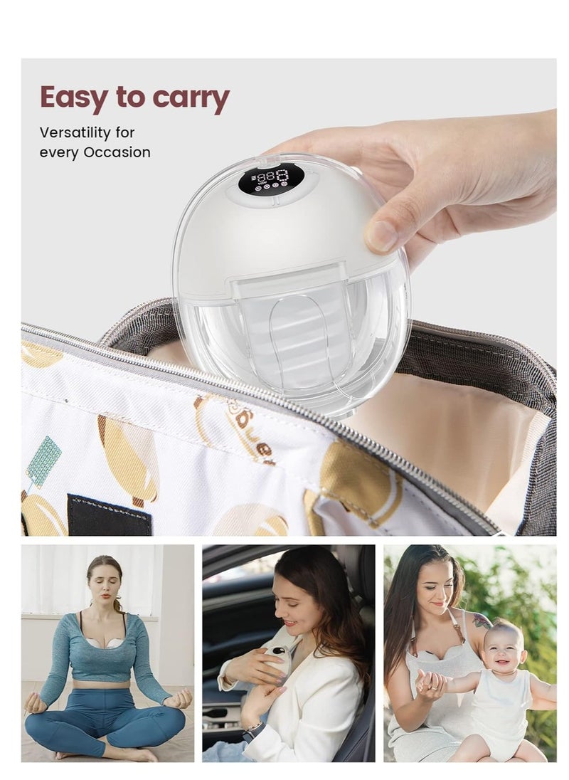 ARCOON - ARCOON Women's Hands-Free Breast Pump - Wearable Breast Pump with Comfortable Baby Mouth for Pain-Free Feeding - Portable Electric Pump with 4 Modes and 9 Levels - Compact and Convenient Wireless Pump White - Image 1