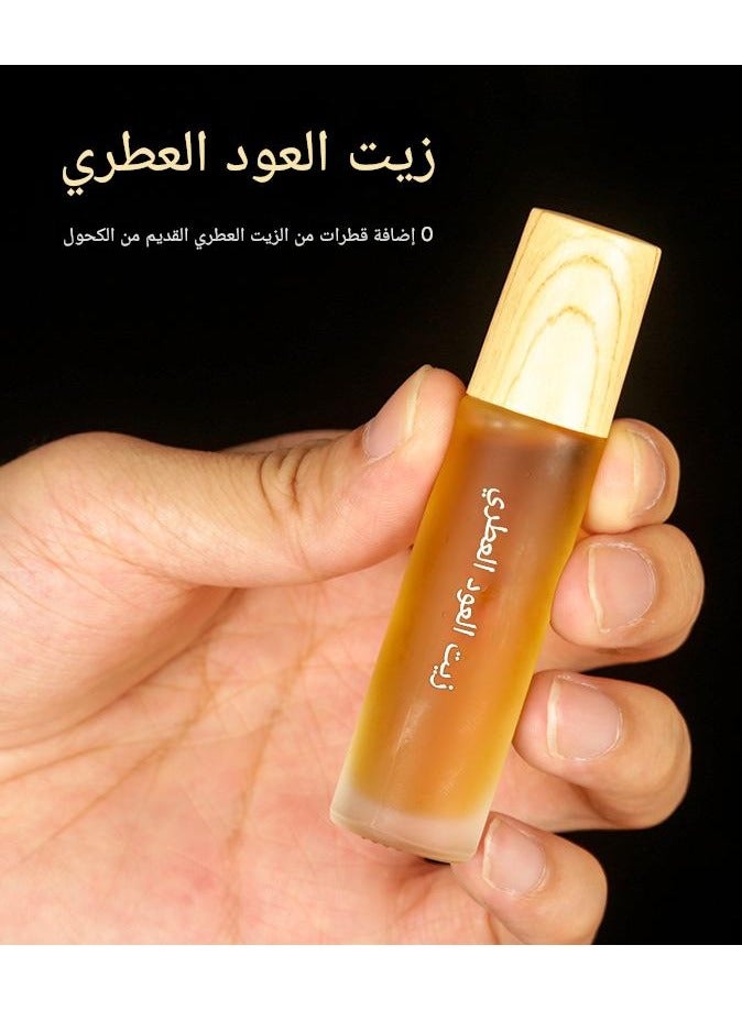 Natural agarwood essential oil sandalwood essential oil 10 ml small package is easy to carry, universal perfume for men and women, long-lasting aromatherapy in the car - Image 1