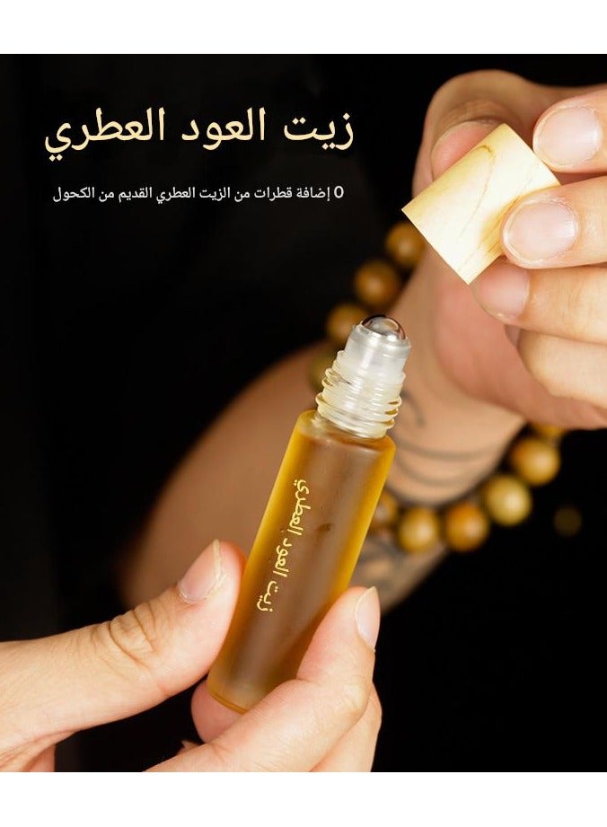 Natural agarwood essential oil sandalwood essential oil 10 ml small package is easy to carry, universal perfume for men and women, long-lasting aromatherapy in the car - Image 3