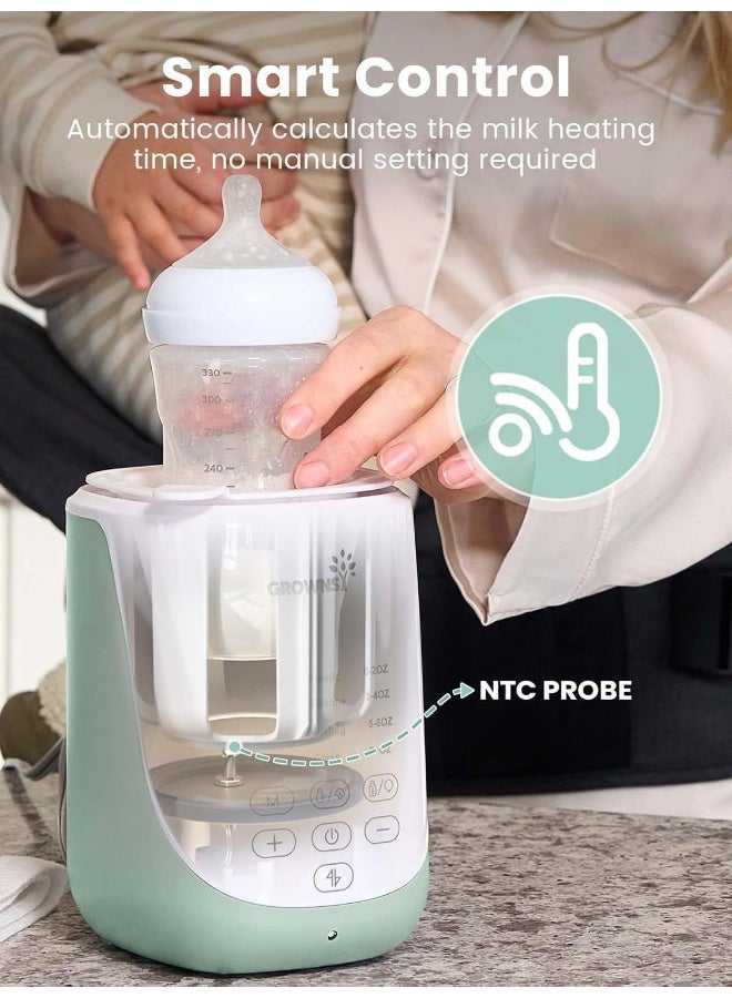 GROWNSY GROWNSY Nutri Bottle Warmer with Innovative Auto-Lift Feature, 10-in-1 Fast Baby Bottle Warmer with Night Light, Retain Nutrients Milk Warmer for All Bottles  - Image 5