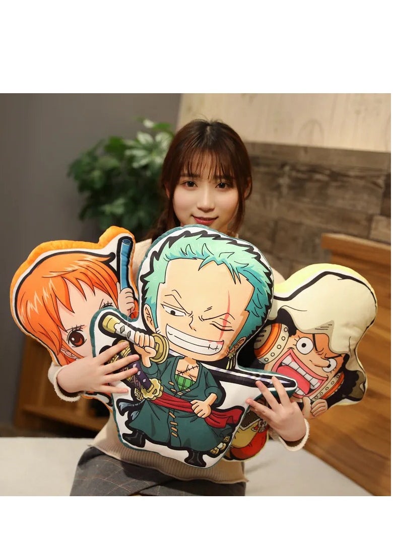 One Piece - One Piece 30cm pillow cute Anime doll toy Zoro Plush soft and comfortable cushion - Image 1