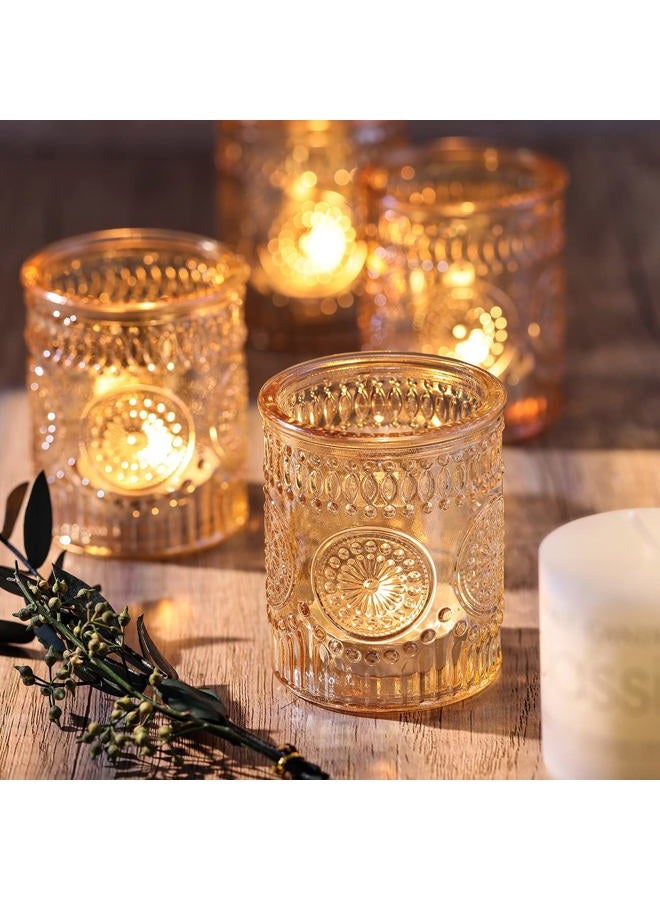 DARJEN Gold Votive Candle Holders Set of 36- Glass Candle Holders Bulk for Table Centerpiece, Tea Lights Candle Holders for Wedding Shower, Party, Home Decor - Image 4