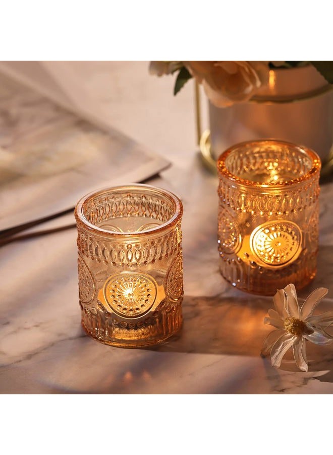 DARJEN Gold Votive Candle Holders Set of 36- Glass Candle Holders Bulk for Table Centerpiece, Tea Lights Candle Holders for Wedding Shower, Party, Home Decor - Image 3