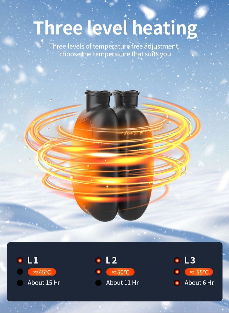 general Mini Hot Water Bottle Digital Hand Warmer 5000mAh Hand Warmer 2-in-1 Hand Warmer Charging - Image 3