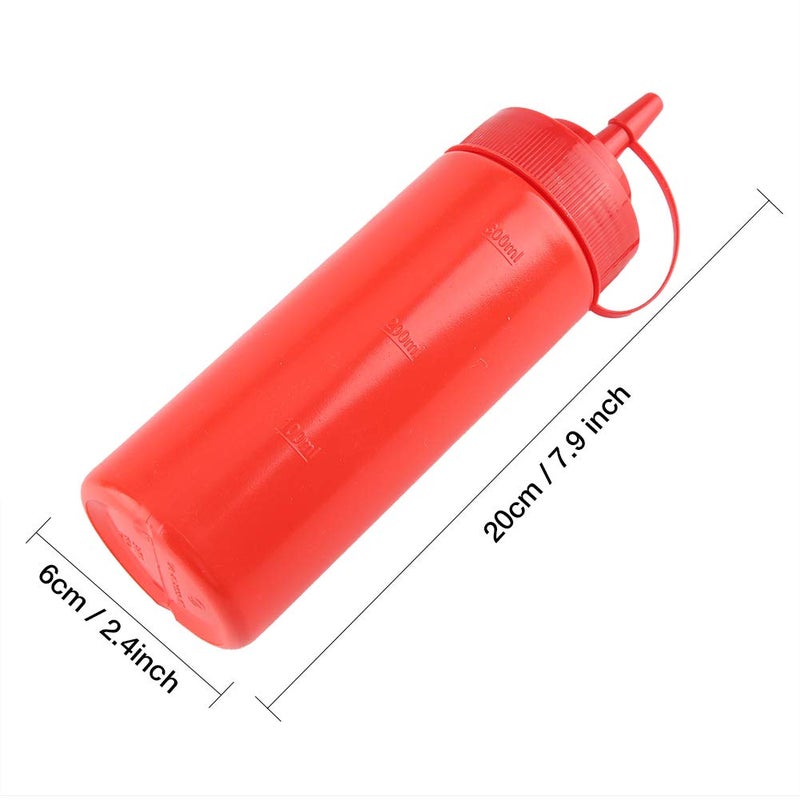 Red Plastic Condiment Dispenser For Oil Cream Sauce Bulk Pack Kitchen Home - Image 4