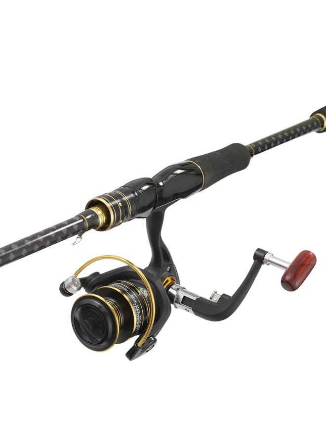 Shark Shensha 2.1m M-power Universal Fishing Rod Straight Handle Spinning Reel Combo Large Guide Ring Smooth Rod Fishing Rod - Image 2