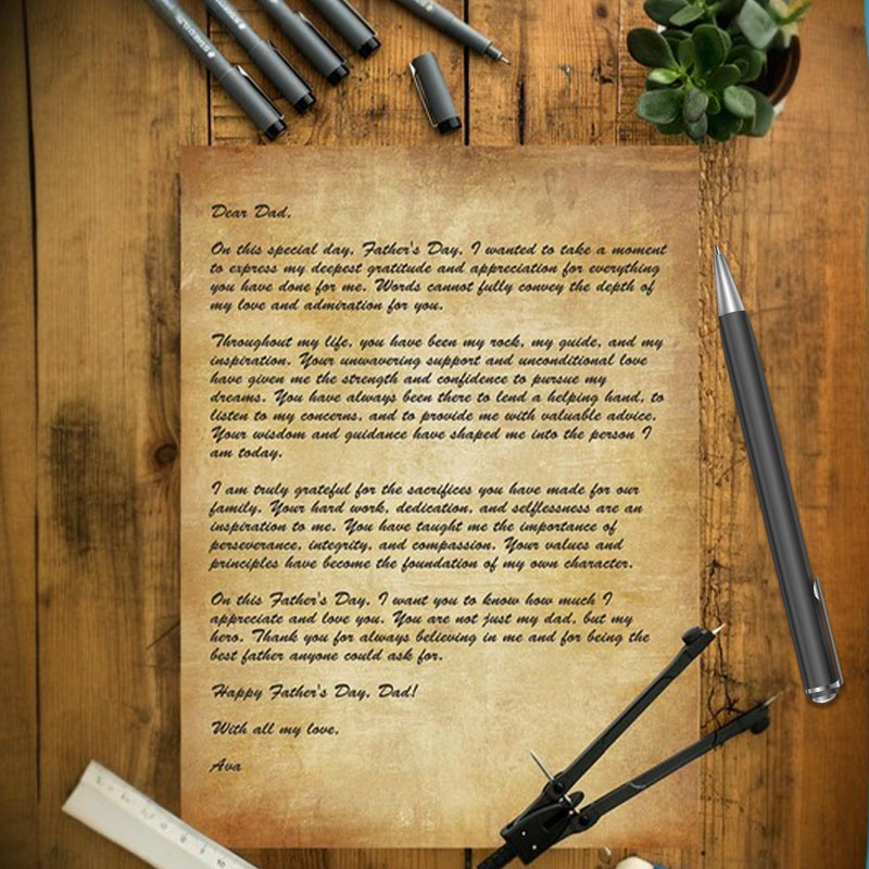 TEETOOKEA Vintage Stationery Paper 60 Sheets, 8.5" x 11" Letter Size, Double-Sided Aged Antique Printer Paper for Writing, Invitations, Certificates, Diplomas, Awards, Resumes, Crafts - Image 2