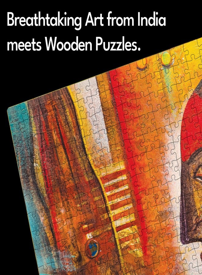 91knots 91 Knots | The Sindoor(सिंदूर) Lady, 1000 Pieces Premium Wooden Jigsaw Puzzle for Adults and Kids 12+ Years | Painting Puzzle with Unique Cuts for Gifting for Adults | Games for Focus and Memory - Image 2