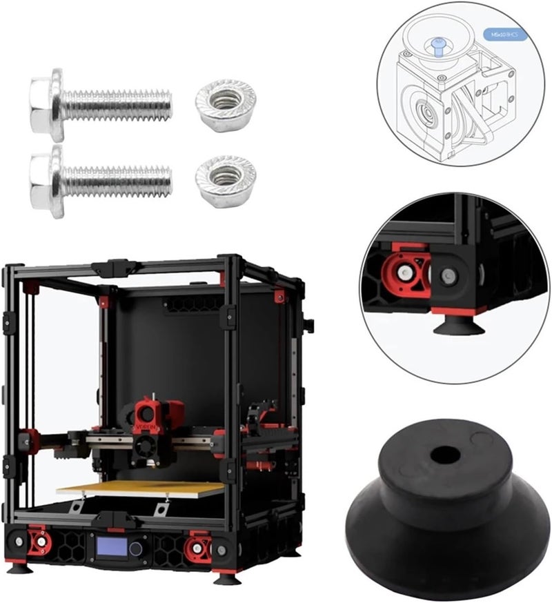 8Pcs 3D Printer Rubber Foot Compatible With Voron 2.4 3D Printer Anti-slip Rubber Shock Pad 3d Printer Parts - Image 4
