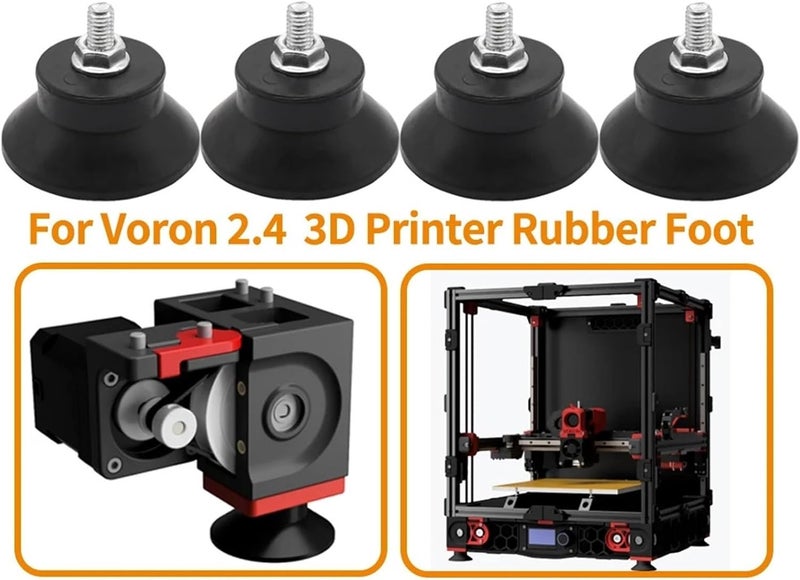 8Pcs 3D Printer Rubber Foot Compatible With Voron 2.4 3D Printer Anti-slip Rubber Shock Pad 3d Printer Parts - Image 3