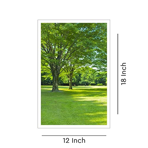 TREEMAISON Acrylic Lush Green Landscape- Vastu Remedy, Painting Without Frame- 12 X 18 - Image 2