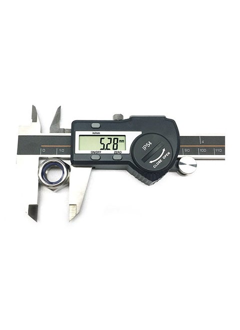 Waterproof Digital Vernier Caliper With LCD Display Black