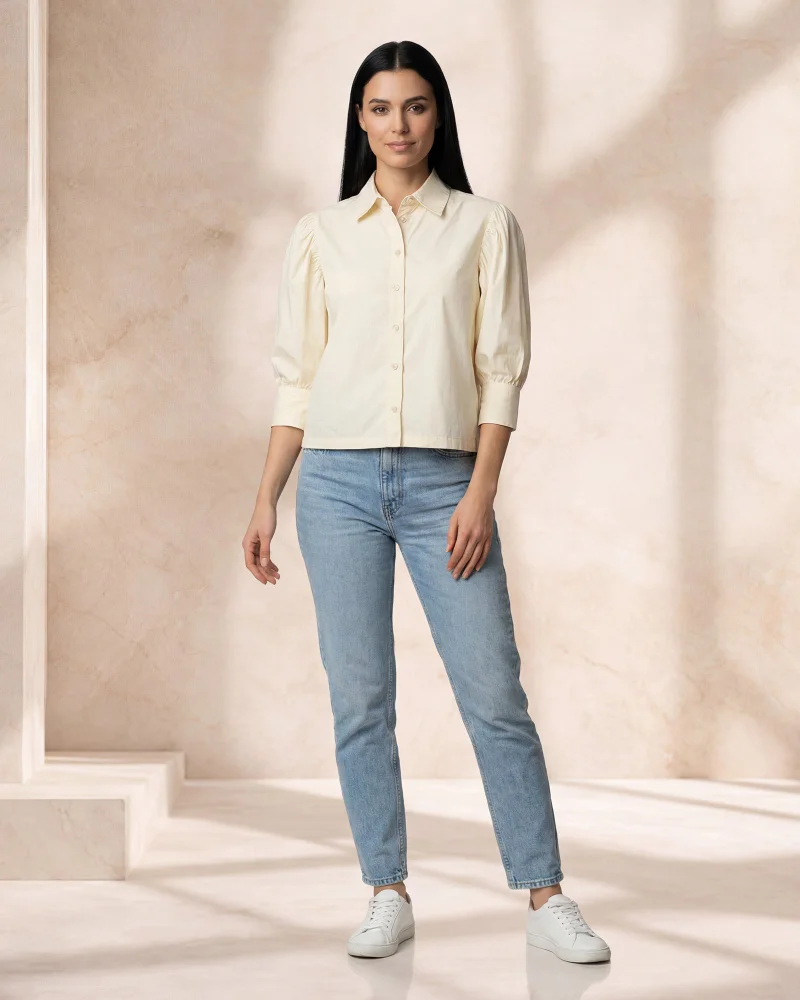 Redtag Women Ivory Casual Blouse