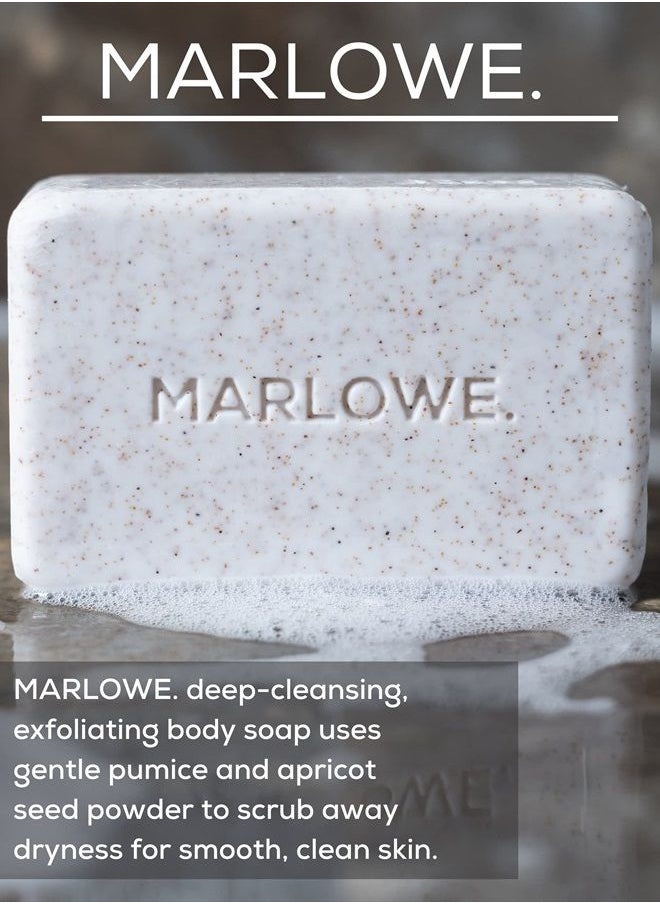 MARLOWE. M BLEND MARLOWE. No. 102 Men's Body Scrub Soap 7 oz | Best Exfoliating Bar for Men | Made with Natural Ingredients | Green Tea Extract | Amazing Scent  - Image 2
