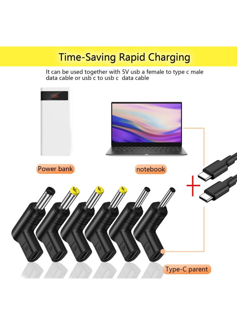SANMUGEED - USB 3.1 Type C Female to DC Male Adapter, 90 Degree Angled USB C to DC 9V PD Emulator Trigger Charging Adapter Plug for Laptop、Router、Mobile Power Supply Charger Connector - Image 1