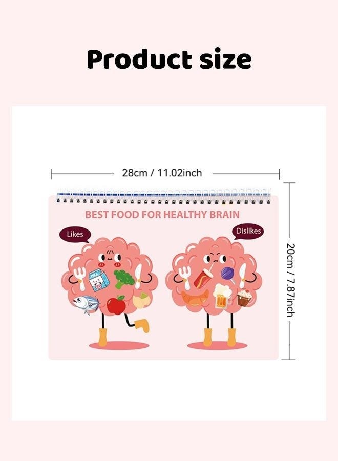 Prime Choice Human Body Busy Book for Toddlers 3-6 Years, Montessori Preschool Learning Activities, Anatomy & Body Parts Educational Quiet Book, Reusable Sticker Learning Book with 8 Washable Markers for Early Education - Image 2