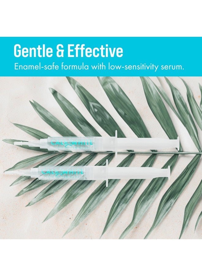 كالي وايت مجموعة شرائط تبييض الأسنان مع ضوء LED وبطاريات - جل تبييض الأسنان بالبيروكسيد العضوي - مجموعة من الشرائط البيضاء - 2 × 5 مل من المحاقن، صواني وعلبة تبييض الأسنان بالحرارة - Image 5