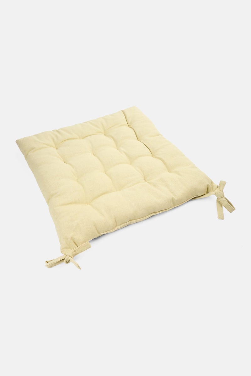 Muy Mucho Organic Cotton Chair Cushion 40 x 40 cm, Sage Green  - Image 2