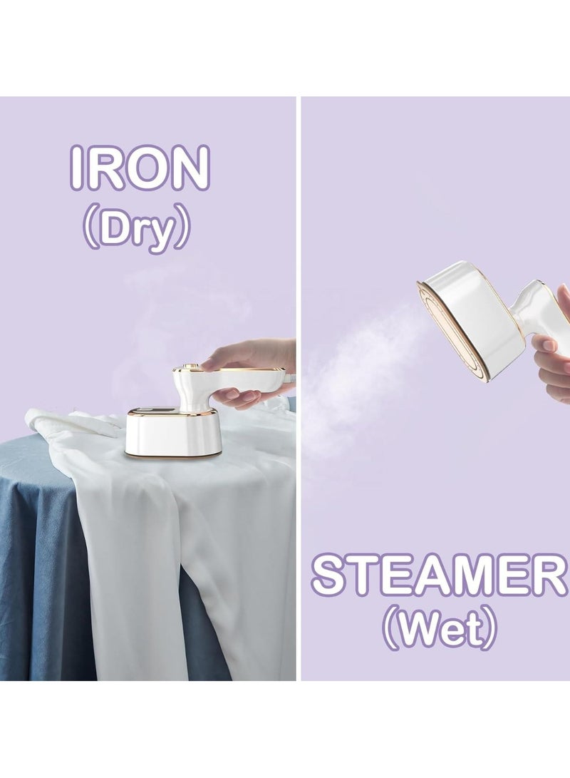 Denx Steamer Iron for Clothes Travel Mini,High-Power Handheld Garment Steamer Clothes Steamer Portable Steam Iron - Image 3