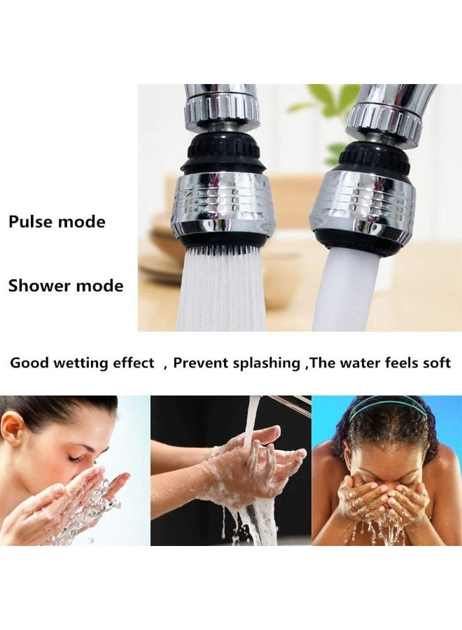 Fanski 2 PCS 360 Degree Swivel Faucet Aerator Deluxe Water Saving Faucet Sprayer Water Saving Bubbler Pressurized Faucet Filter Kitchen Accessories - Image 3