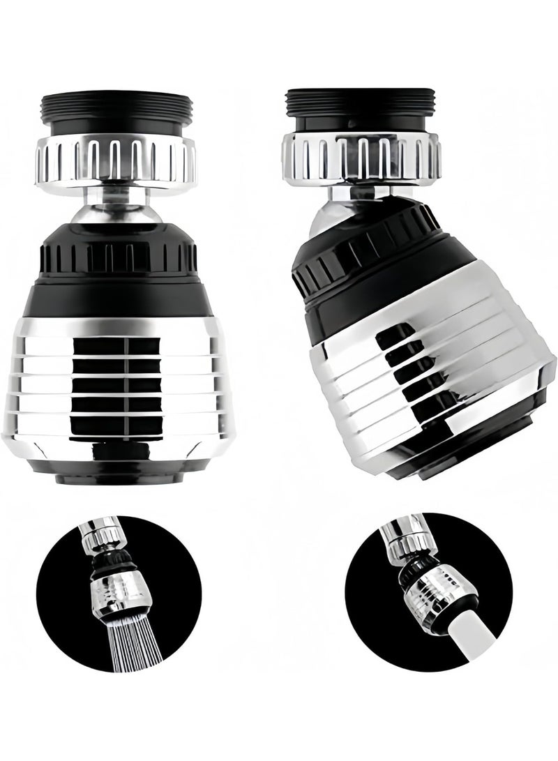 Fanski 2 PCS 360 Degree Swivel Faucet Aerator Deluxe Water Saving Faucet Sprayer Water Saving Bubbler Pressurized Faucet Filter Kitchen Accessories - Image 1